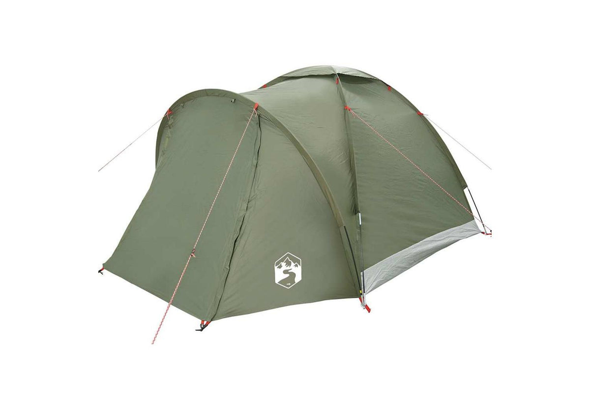Vidaxl Fishing Tent 2-person Olive Green Waterproof-5