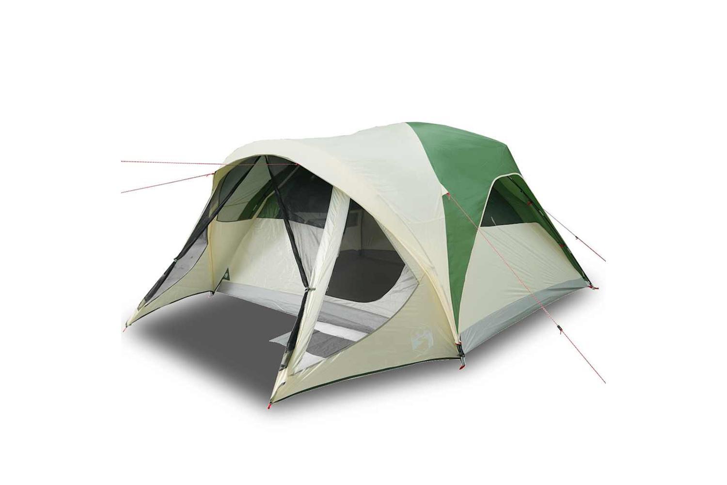 Vidaxl Family Tent Tunnel 6-person Green Waterproof