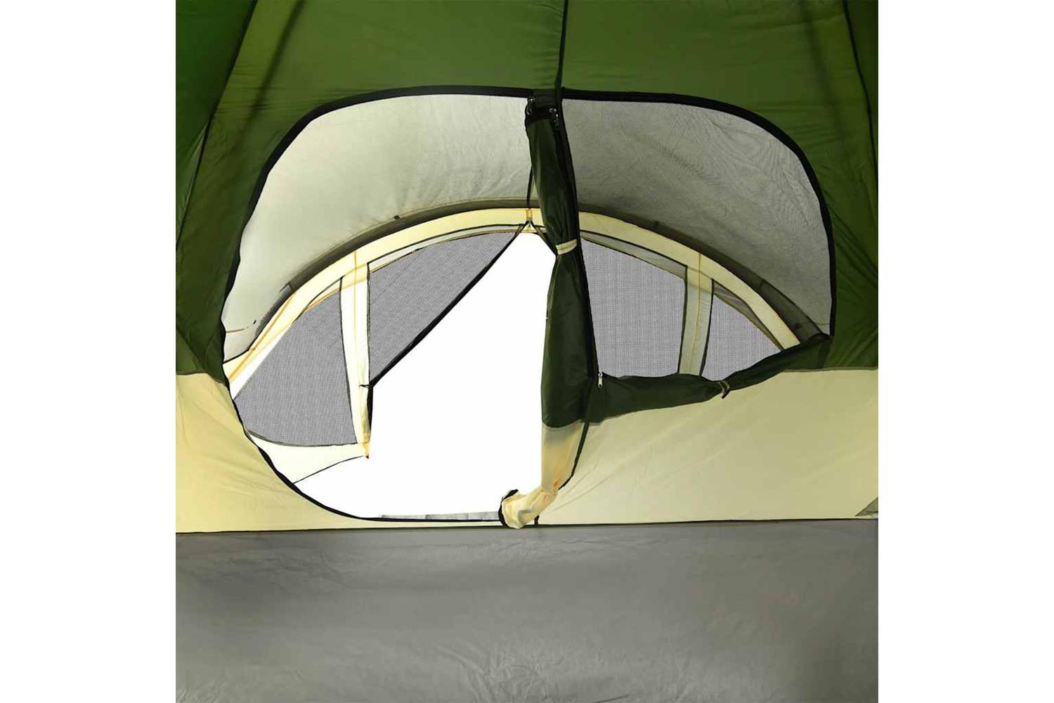 Vidaxl Family Tent Tunnel 6-person Green Waterproof-10