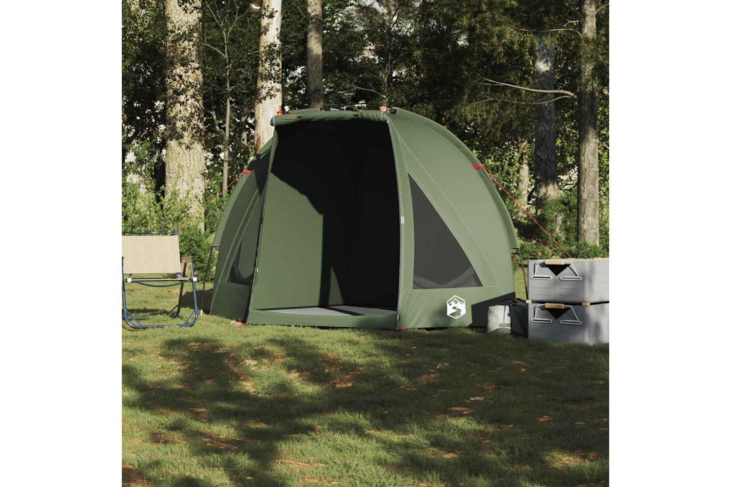 Vidaxl Fishing Tent Olive Green Waterproof-3