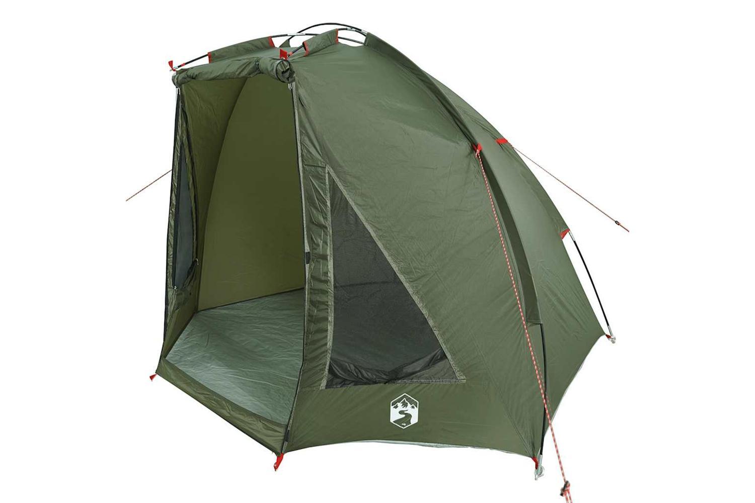 Vidaxl Fishing Tent Olive Green Waterproof-5