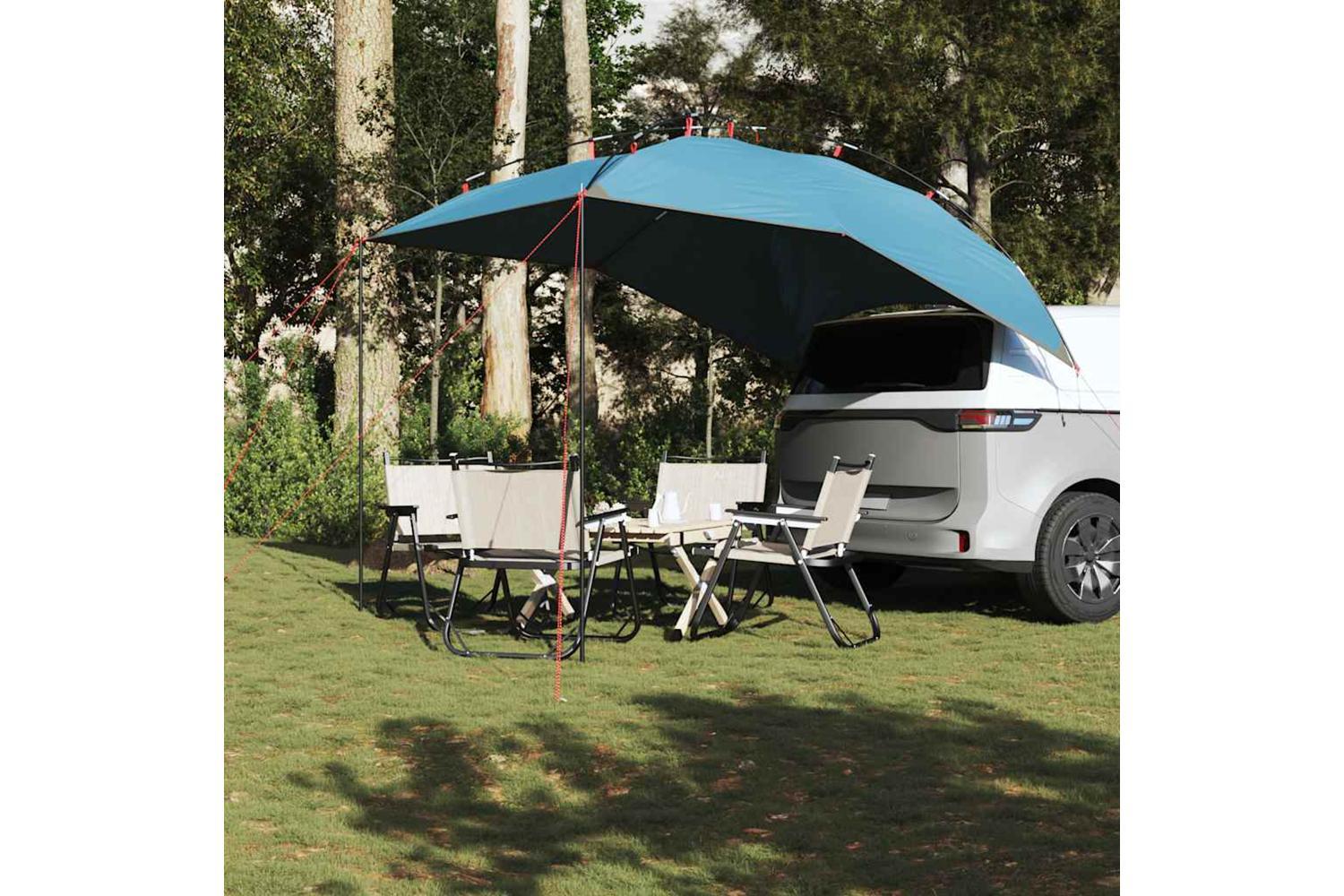 Vidaxl Car Tent Blue Waterproof-3