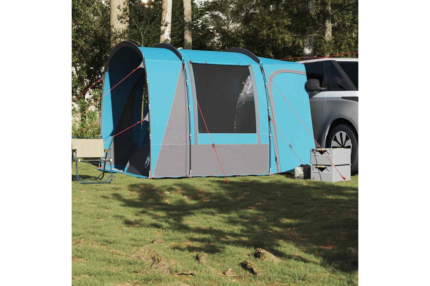 Vidaxl Car Tent 4-person Blue Waterproof-3