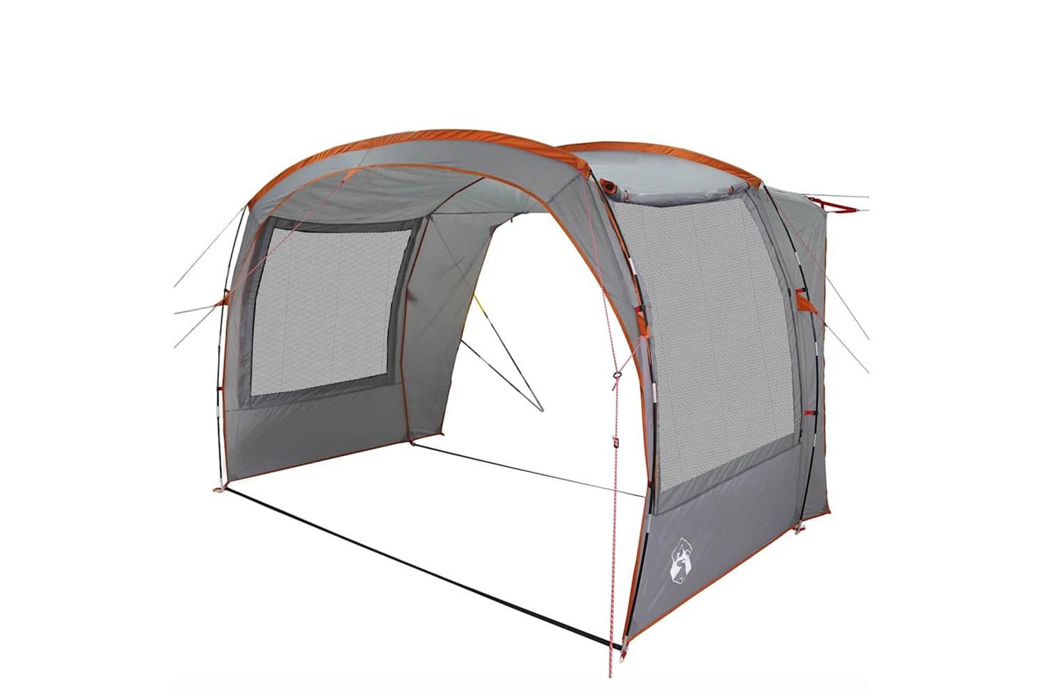 Vidaxl Car Tent Grey And Orange Waterproof-4