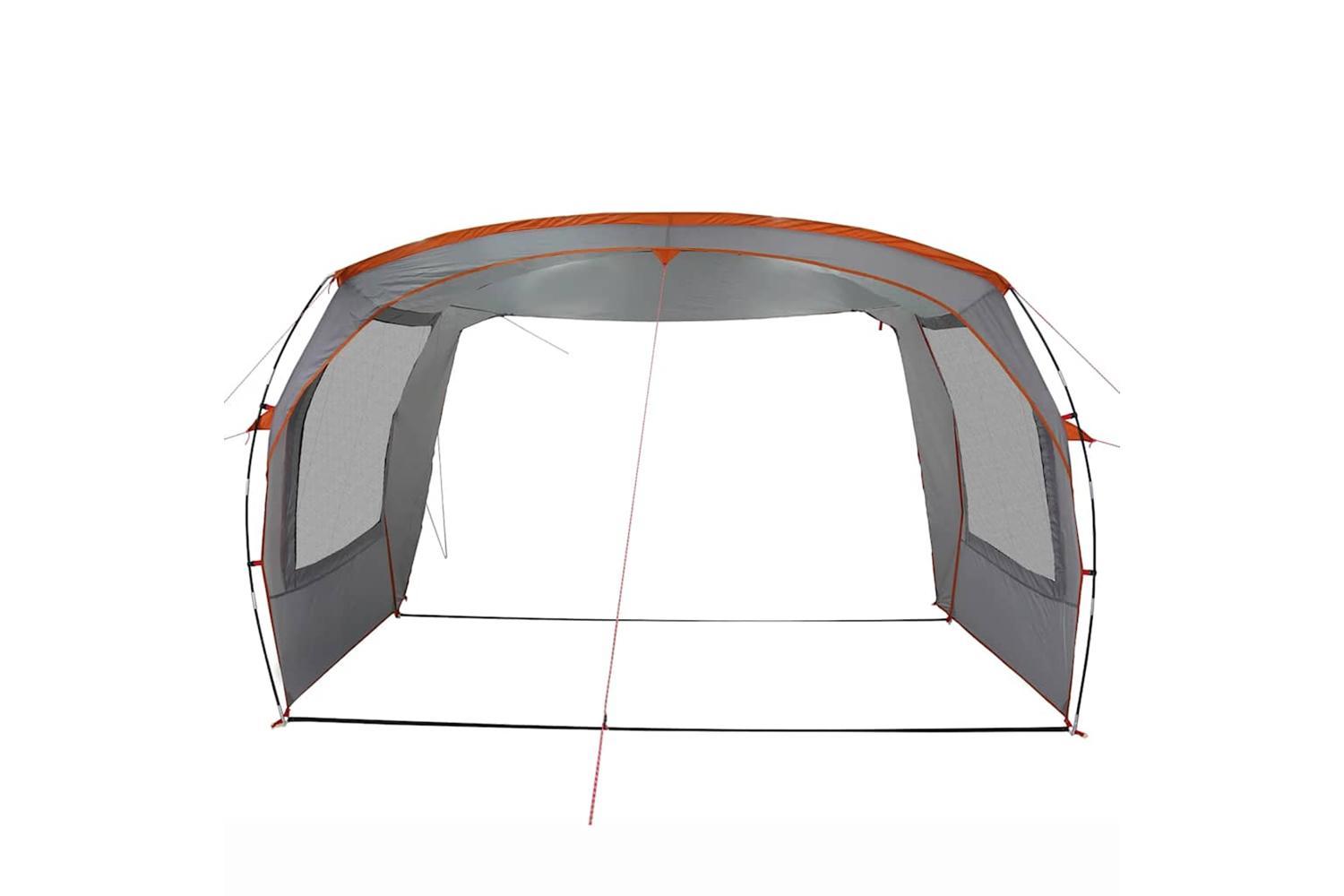 Vidaxl Car Tent Grey And Orange Waterproof-5