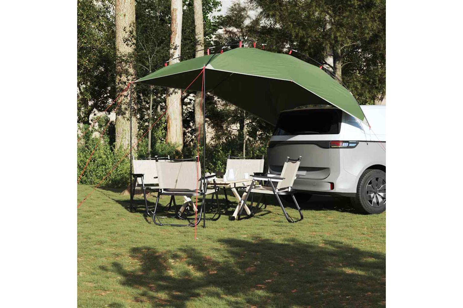 Vidaxl Car Tent Green Waterproof-3