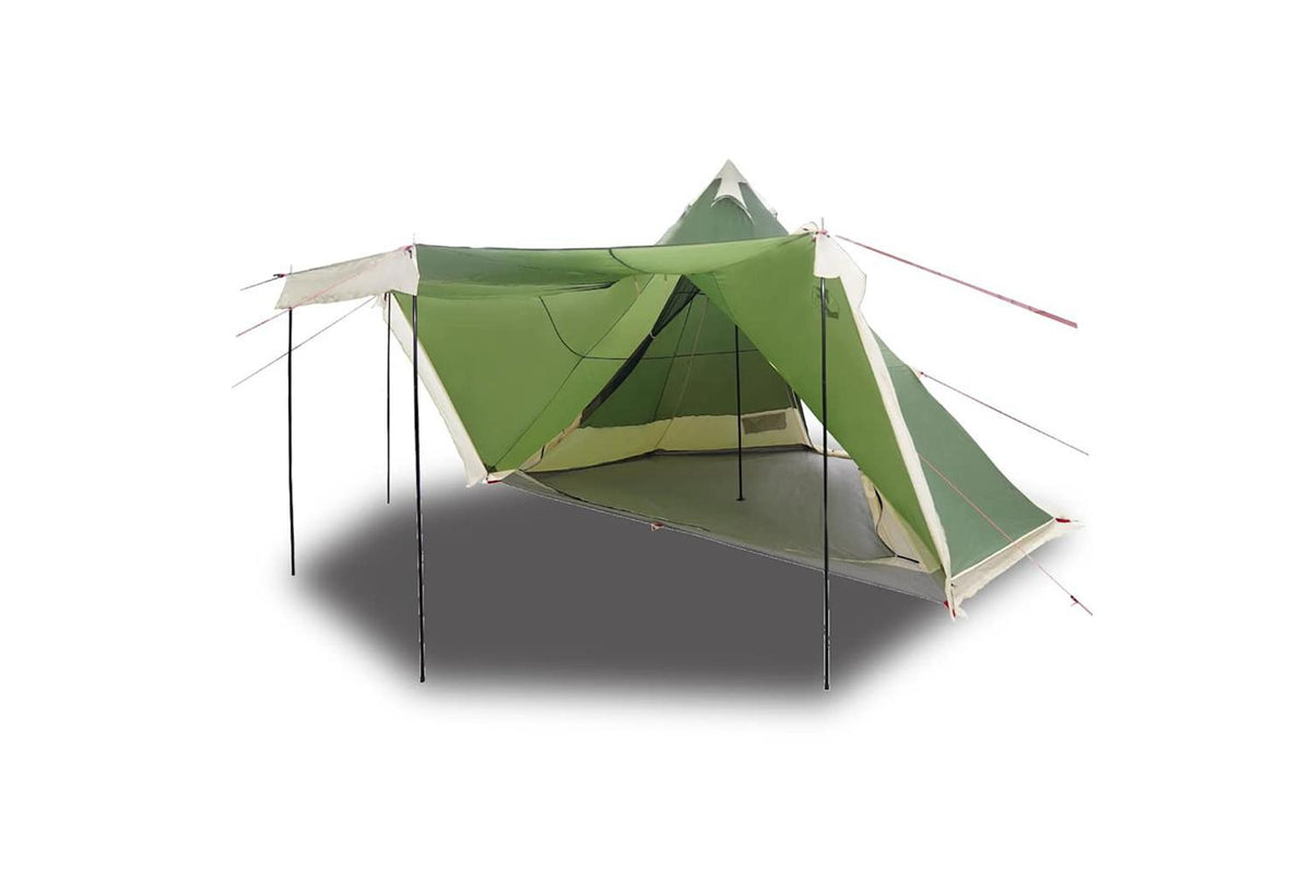 Vidaxl Family Tent Tipi 8-person Green Waterproof