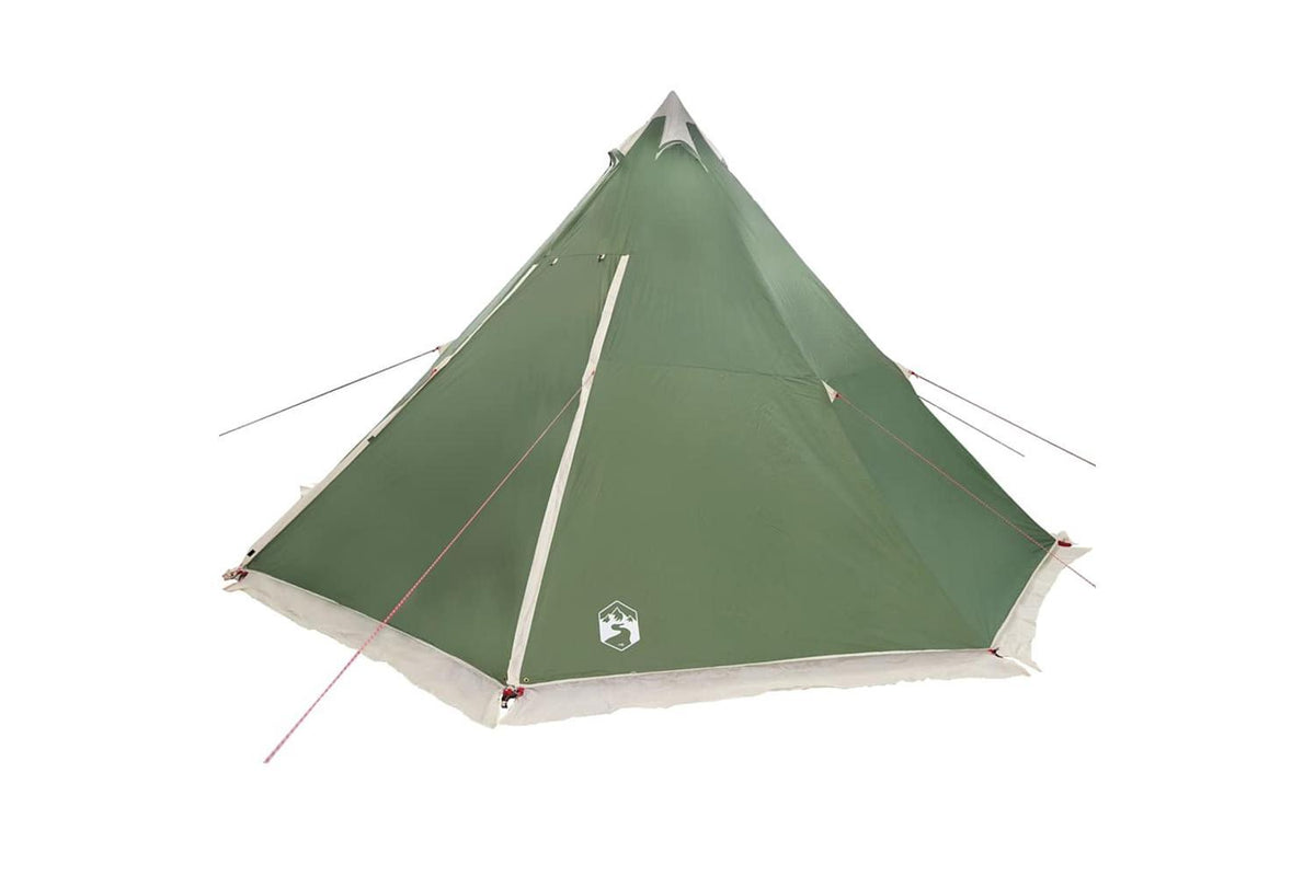 Vidaxl Family Tent Tipi 8-person Green Waterproof-9