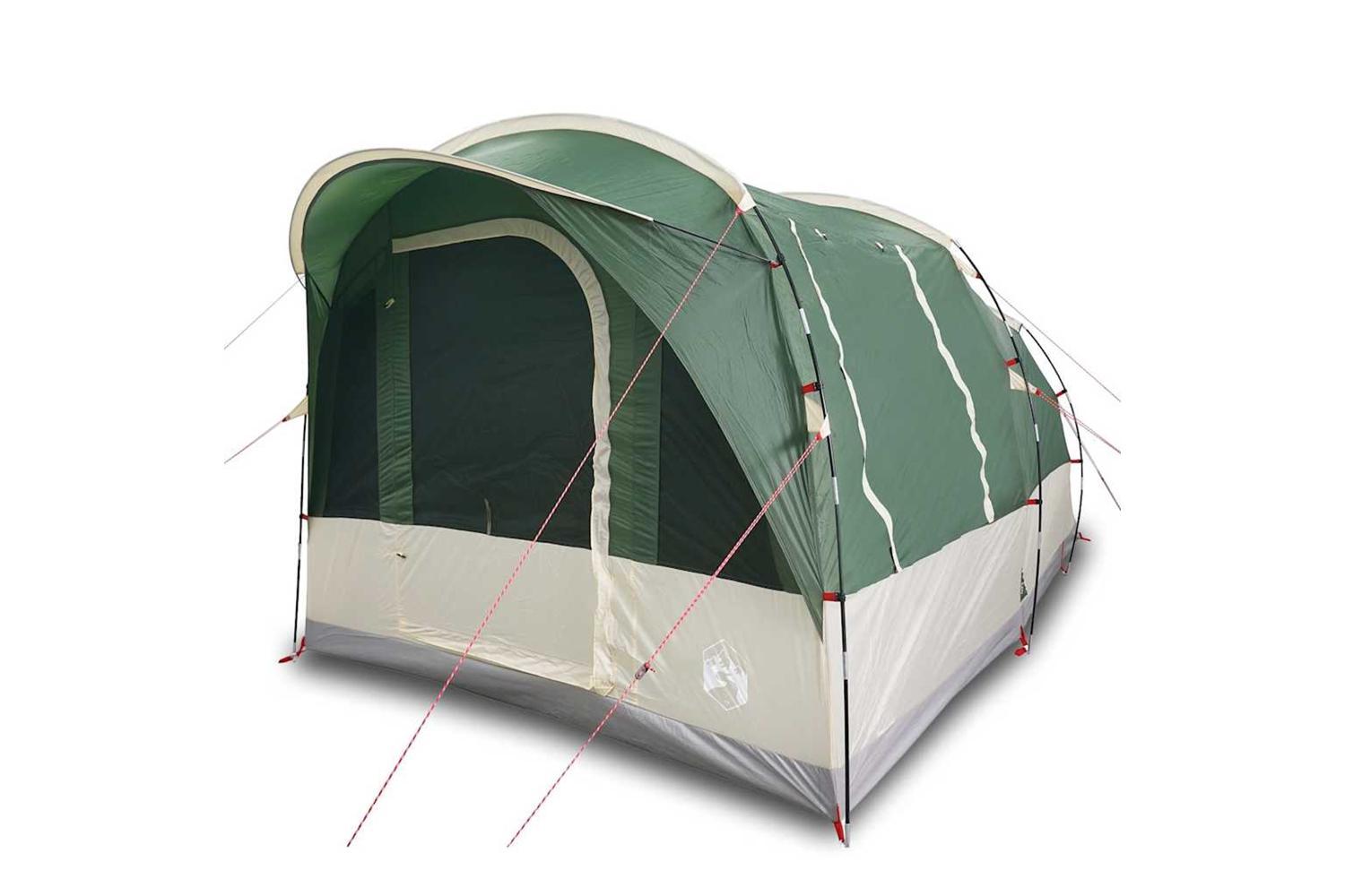Vidaxl Camping Tent Tunnel 3-person Green Waterproof-4