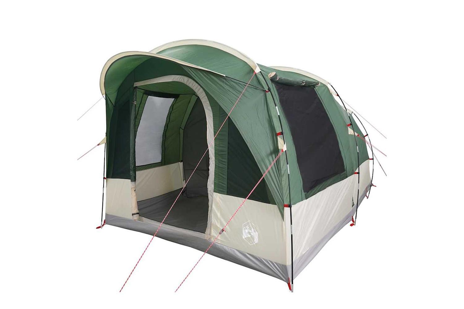 Vidaxl Camping Tent Tunnel 3-person Green Waterproof-5