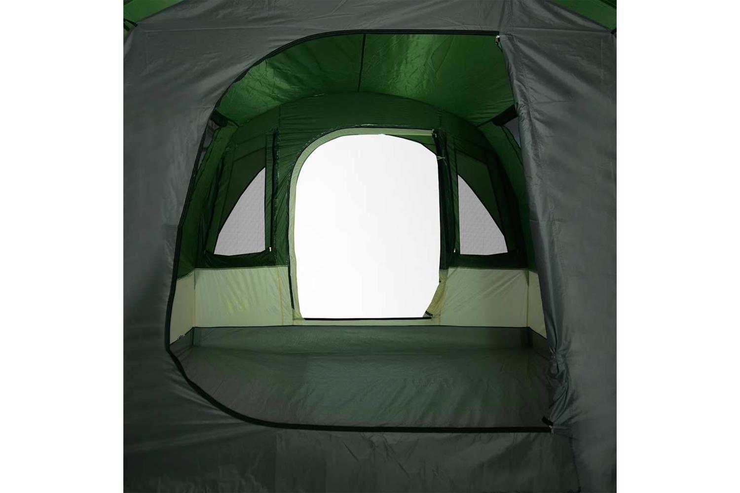 Vidaxl Camping Tent Tunnel 3-person Green Waterproof-9
