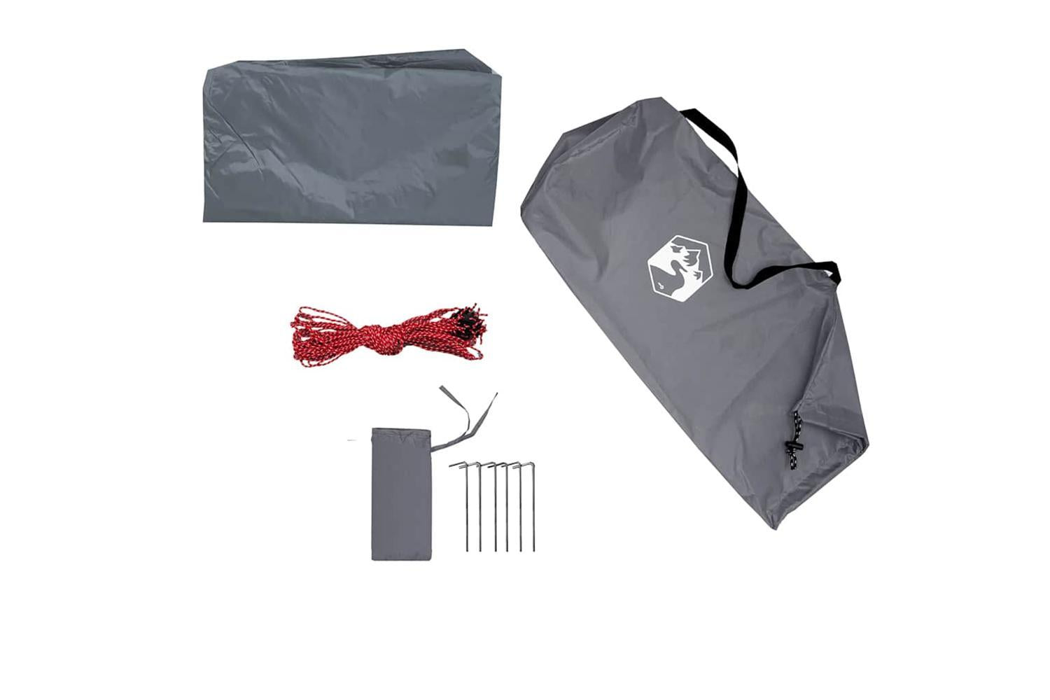 Vidaxl Camping Tarp Grey And Orange 360x294 Cm Waterproof-7