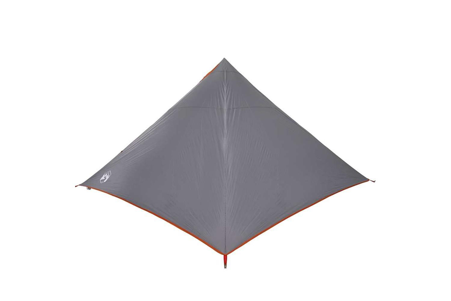Vidaxl Family Tent Tipi 7-person Grey And Orange Waterproof-8