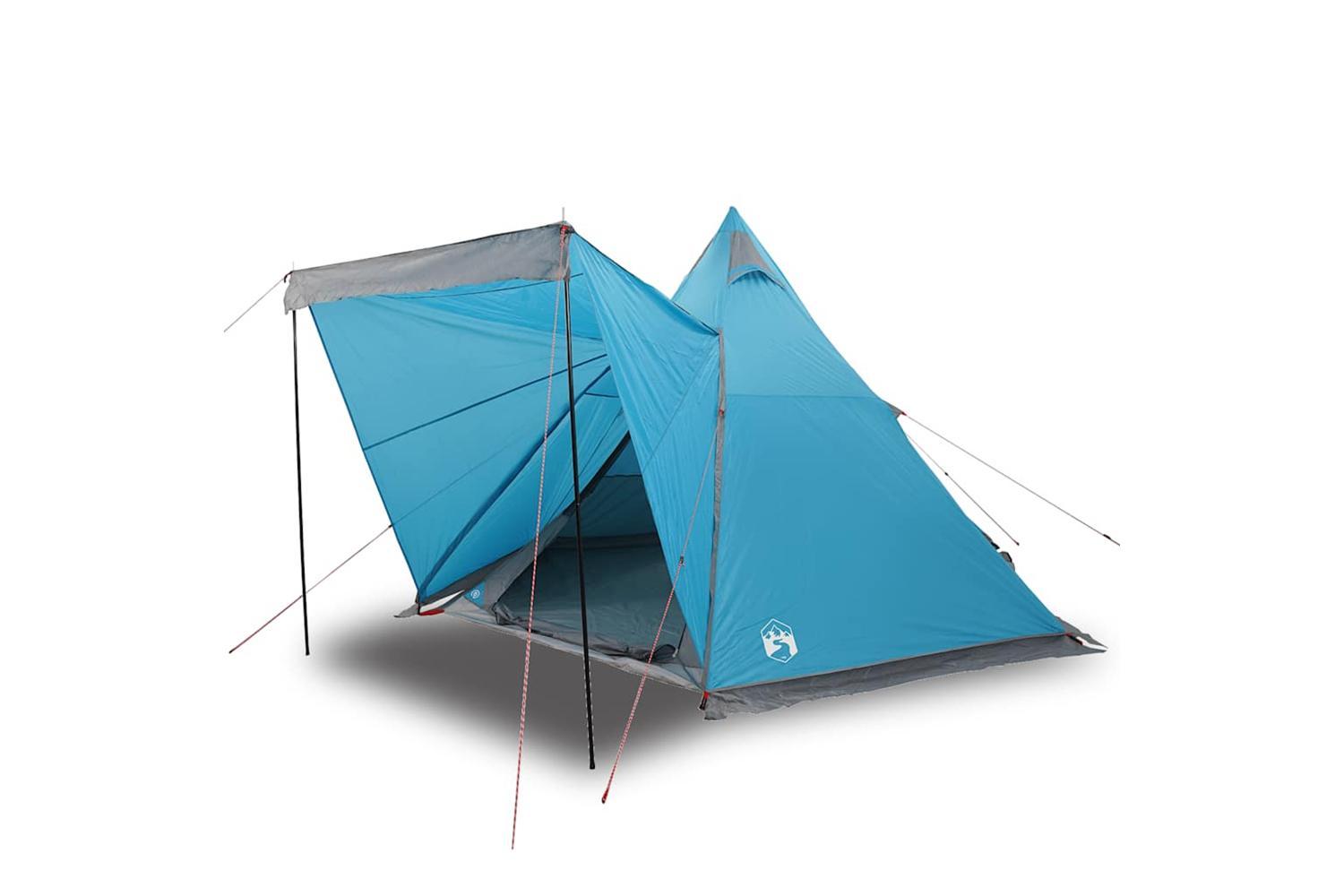 Vidaxl Family Tent Tipi 6-person Blue Waterproof