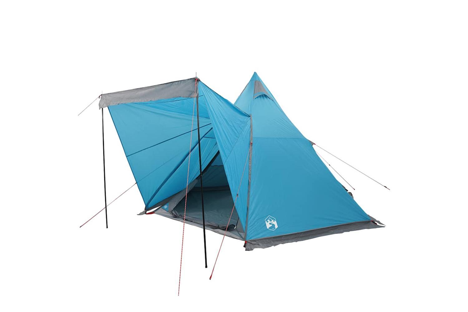 Vidaxl Family Tent Tipi 6-person Blue Waterproof-3