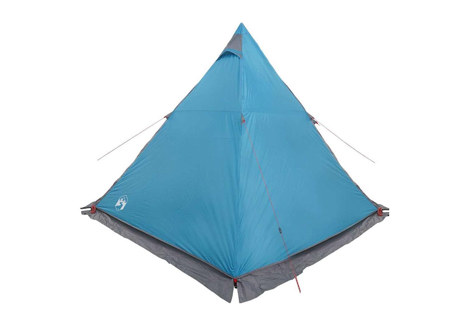 Vidaxl Family Tent Tipi 6-person Blue Waterproof-8