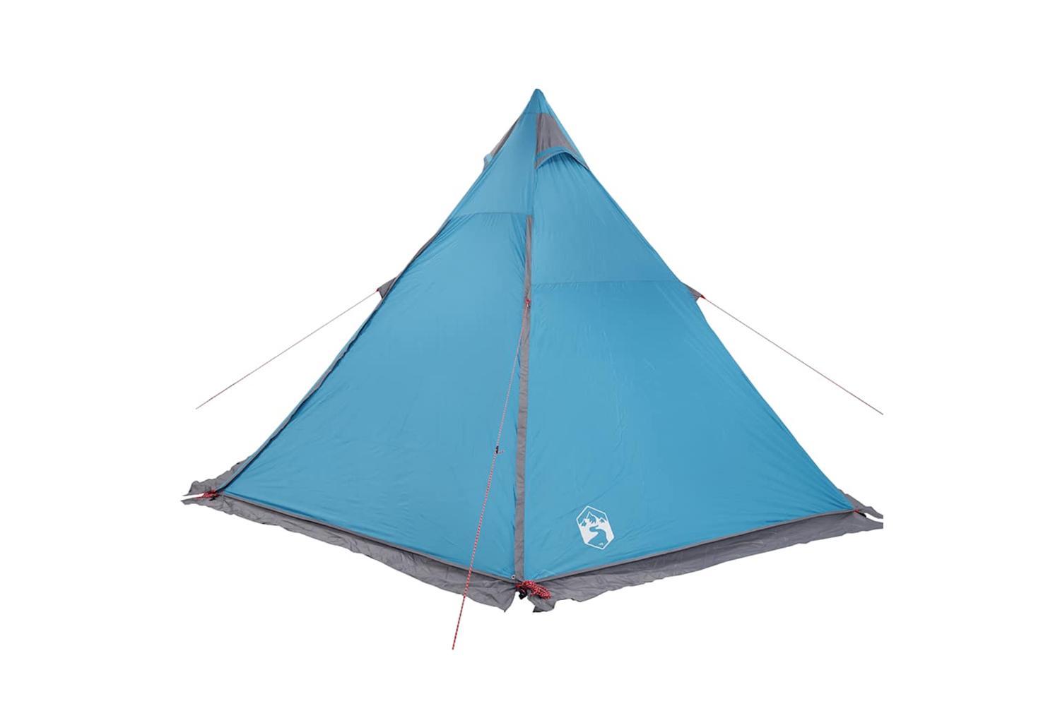 Vidaxl Family Tent Tipi 6-person Blue Waterproof-9