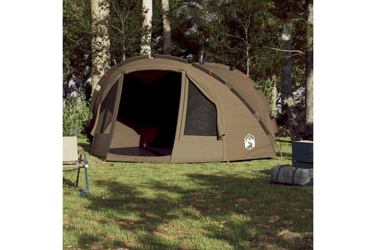 Vidaxl Fishing Tent 4-person Olive Green Waterproof-3