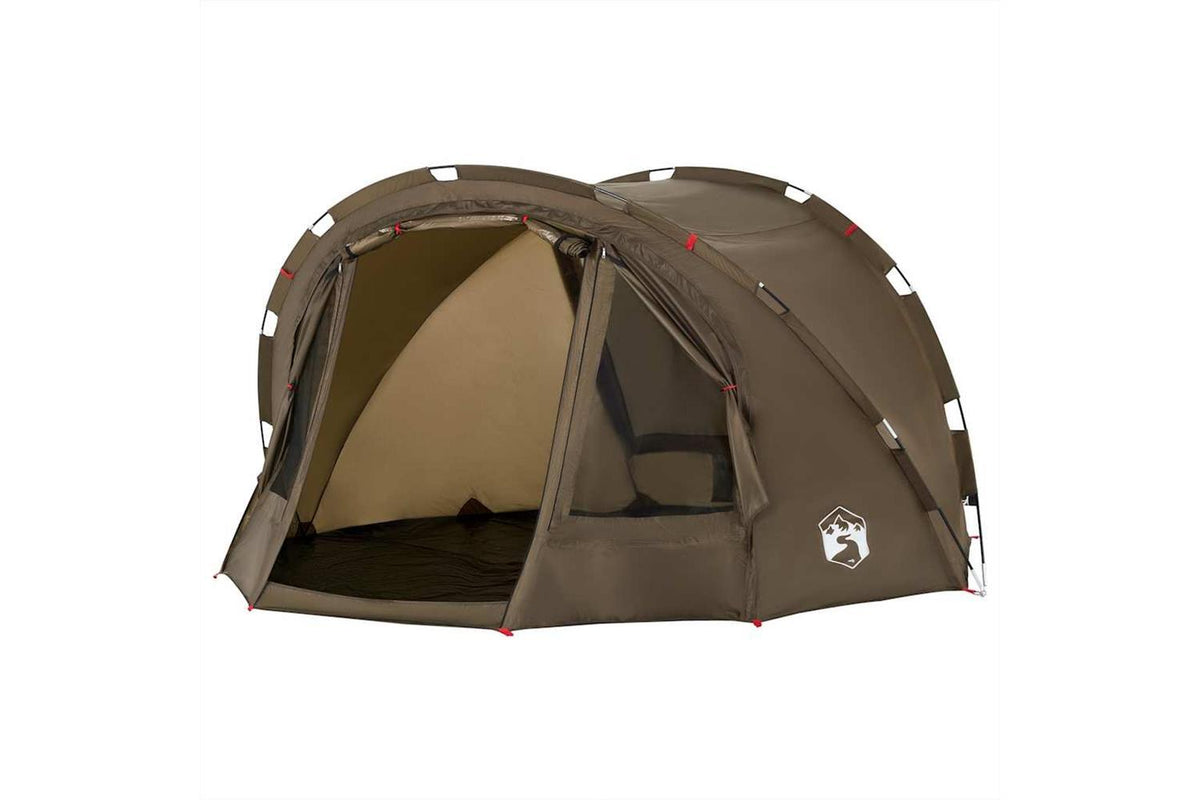 Vidaxl Fishing Tent 4-person Olive Green Waterproof-5