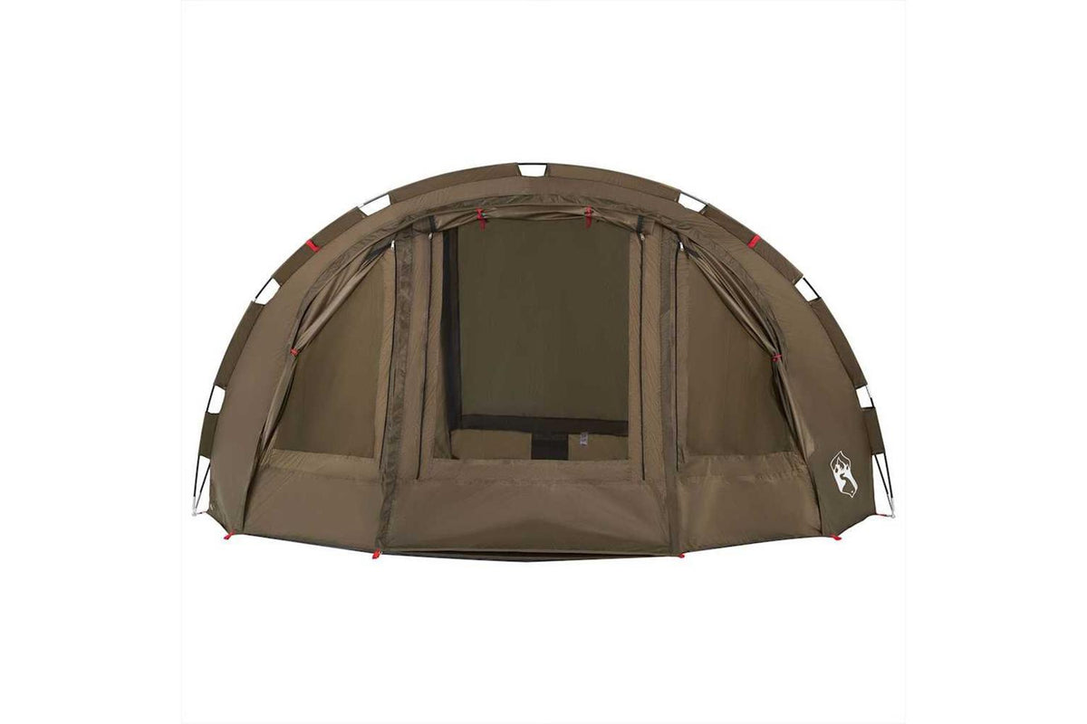 Vidaxl Fishing Tent 4-person Olive Green Waterproof-7
