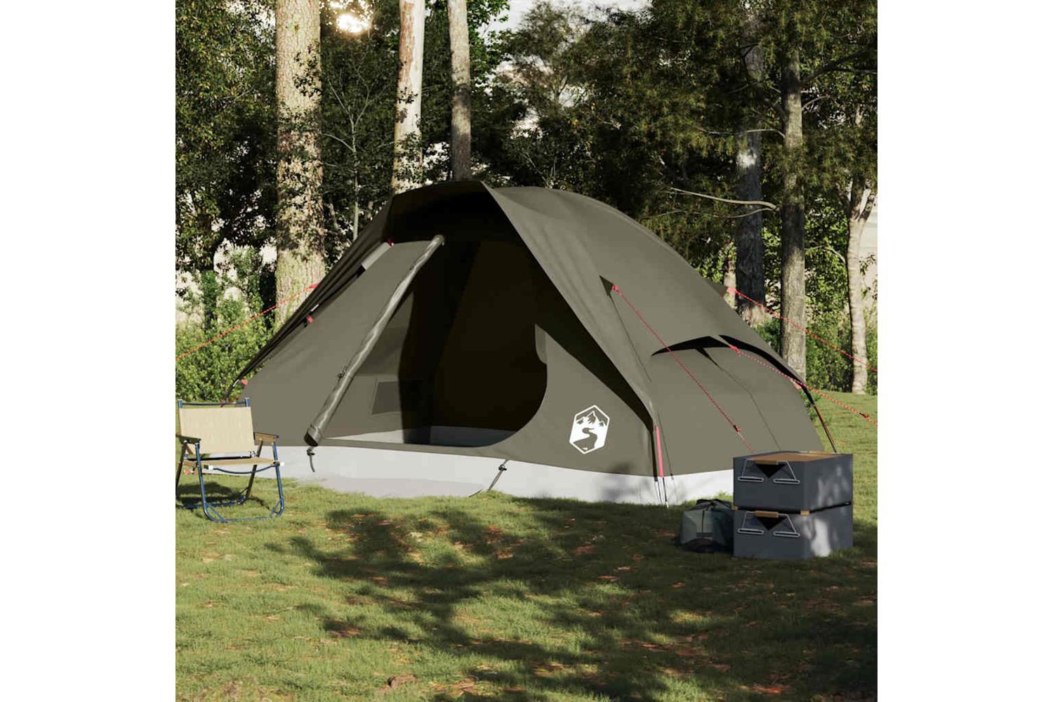 Vidaxl Family Tent Dome 6-person Brown Waterproof-3