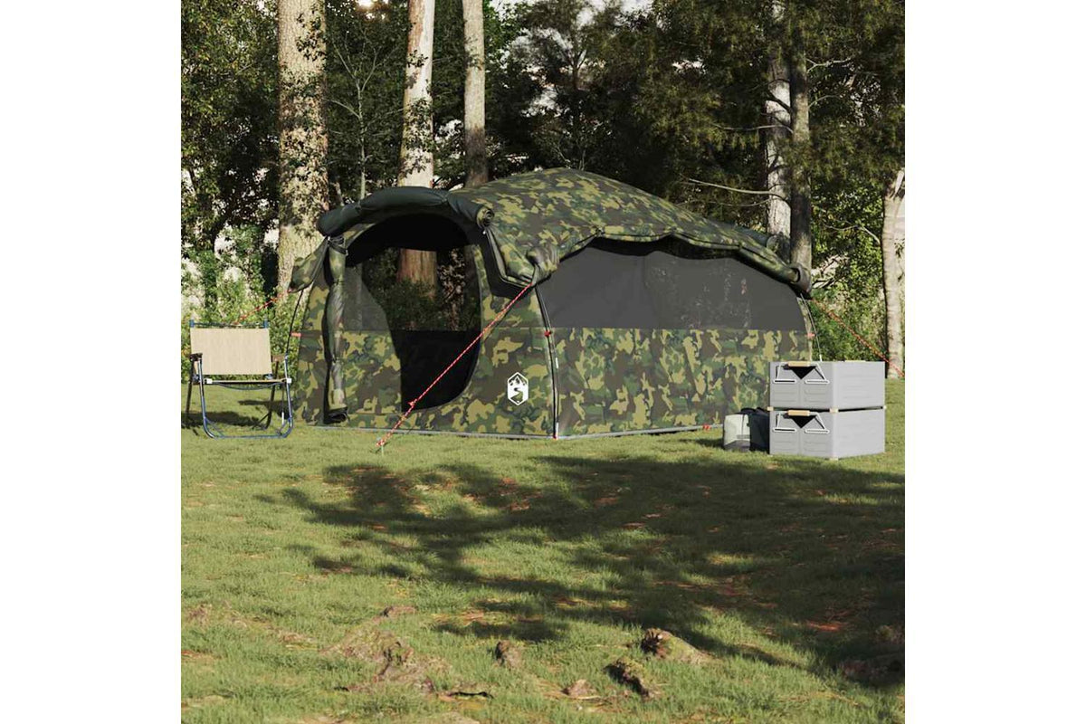 Vidaxl Family Tent Tunnel 6-person Camouflage Waterproof-3