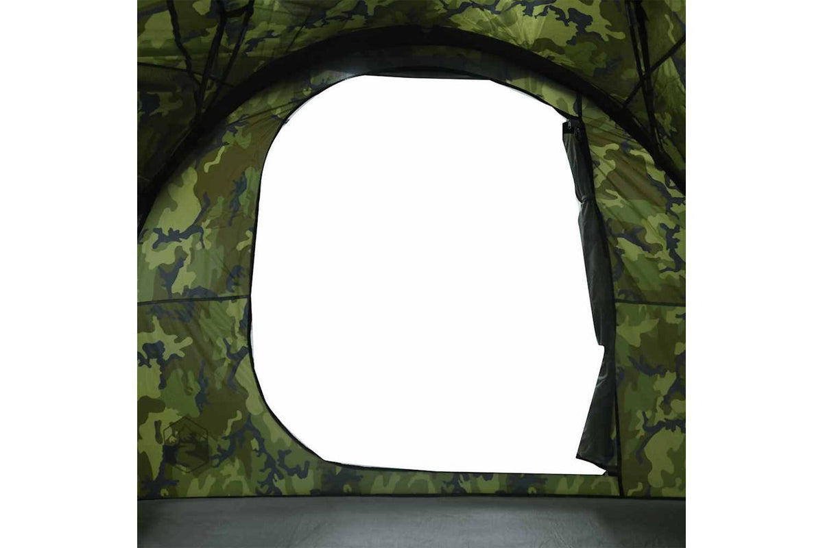 Vidaxl Family Tent Tunnel 6-person Camouflage Waterproof-9