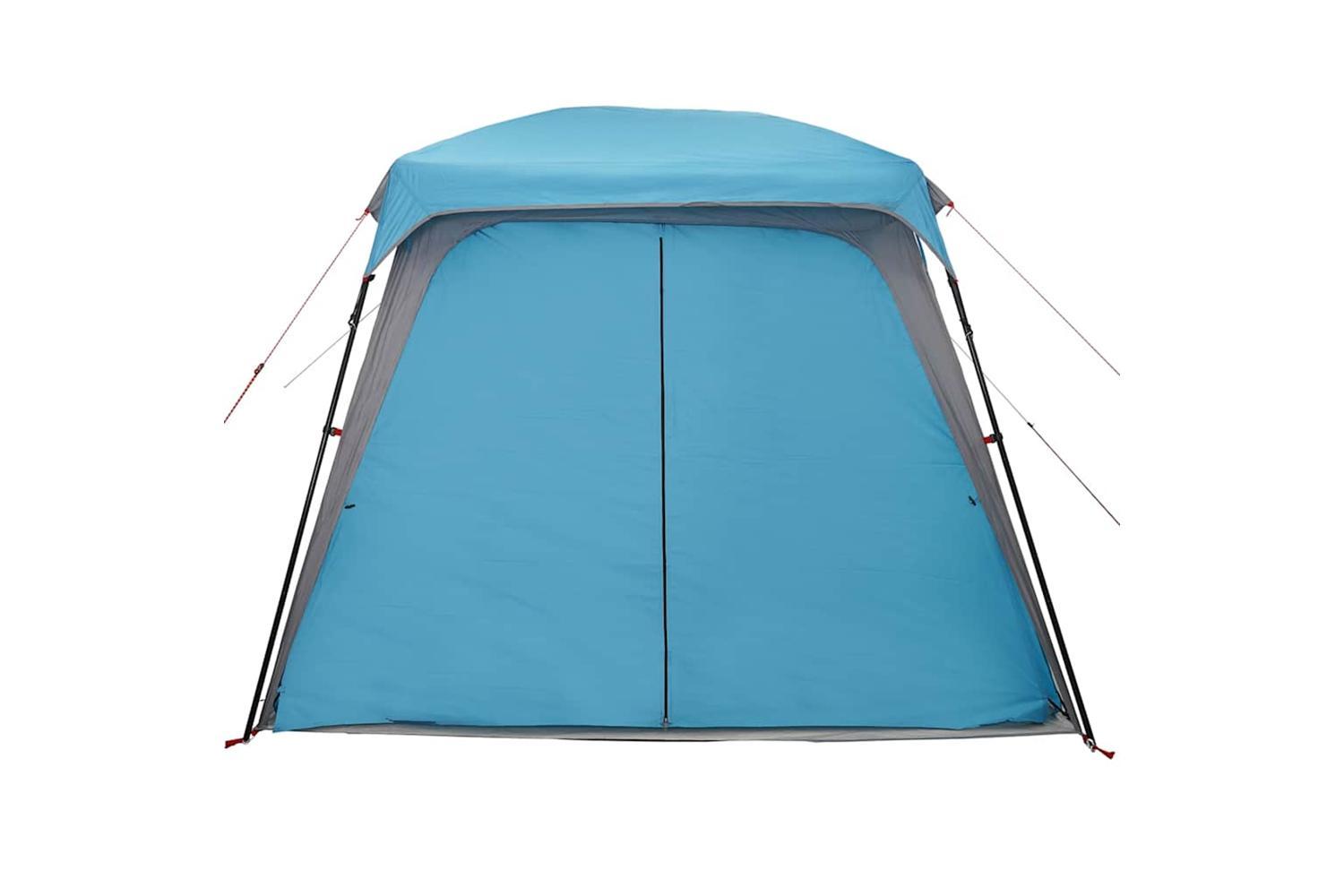 Vidaxl Camping Tent With Porch Dome 5-person Blue Waterproof-6