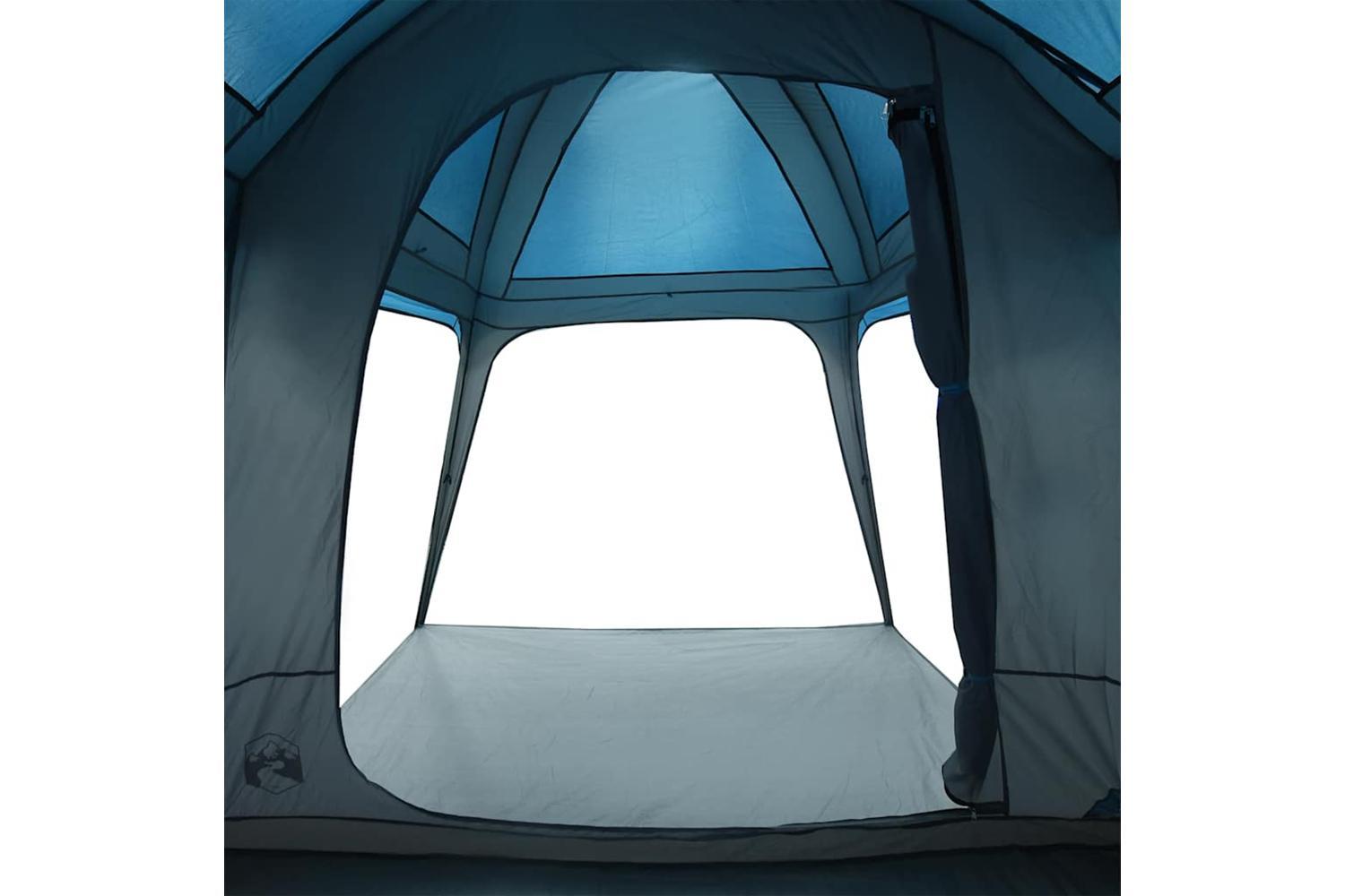 Vidaxl Camping Tent With Porch Dome 5-person Blue Waterproof-10