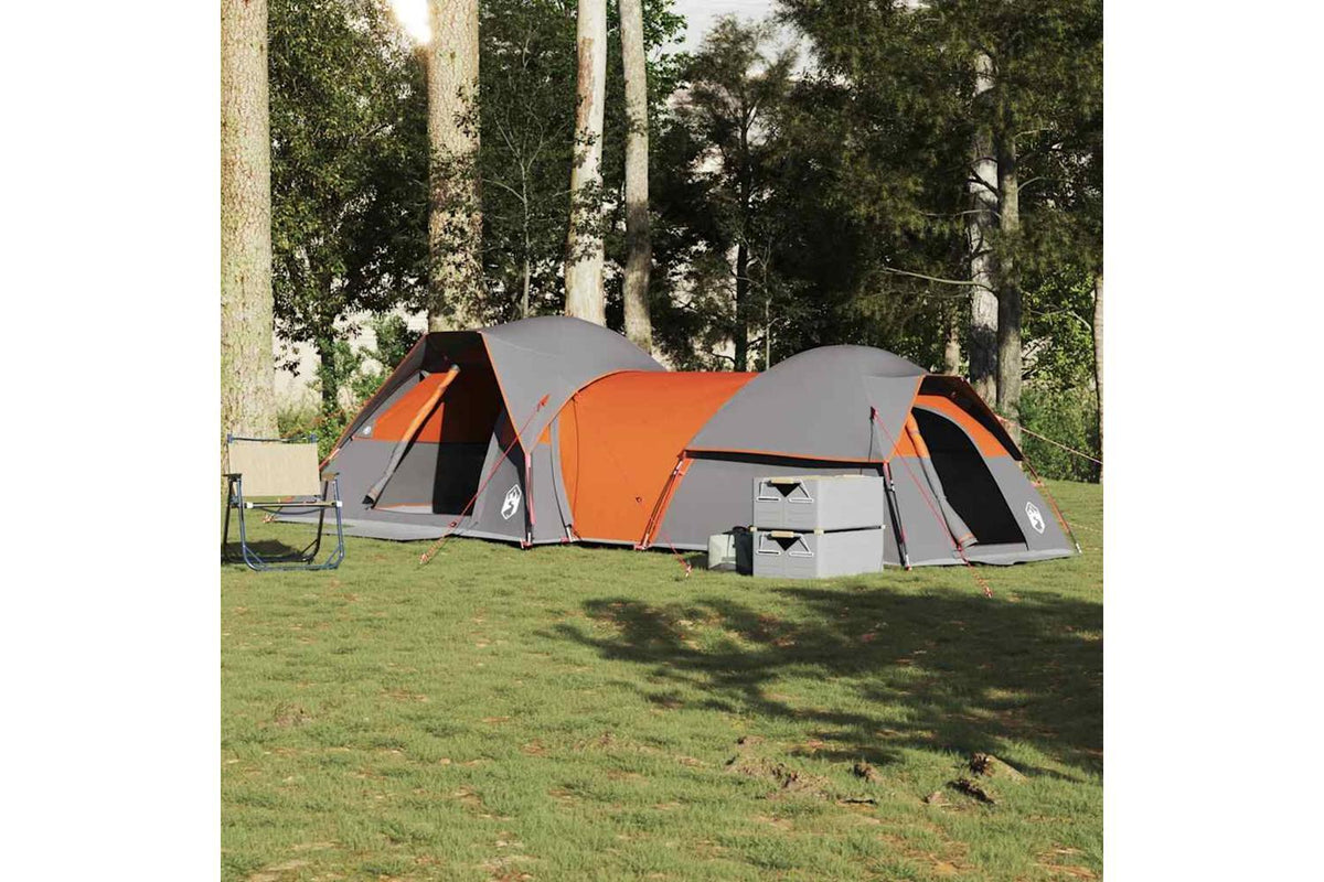 Vidaxl Camping Tent 5-person Grey And Orange Waterproof-3