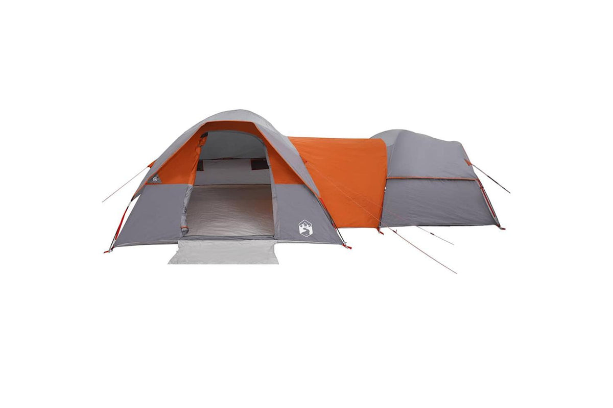 Vidaxl Camping Tent 5-person Grey And Orange Waterproof-5