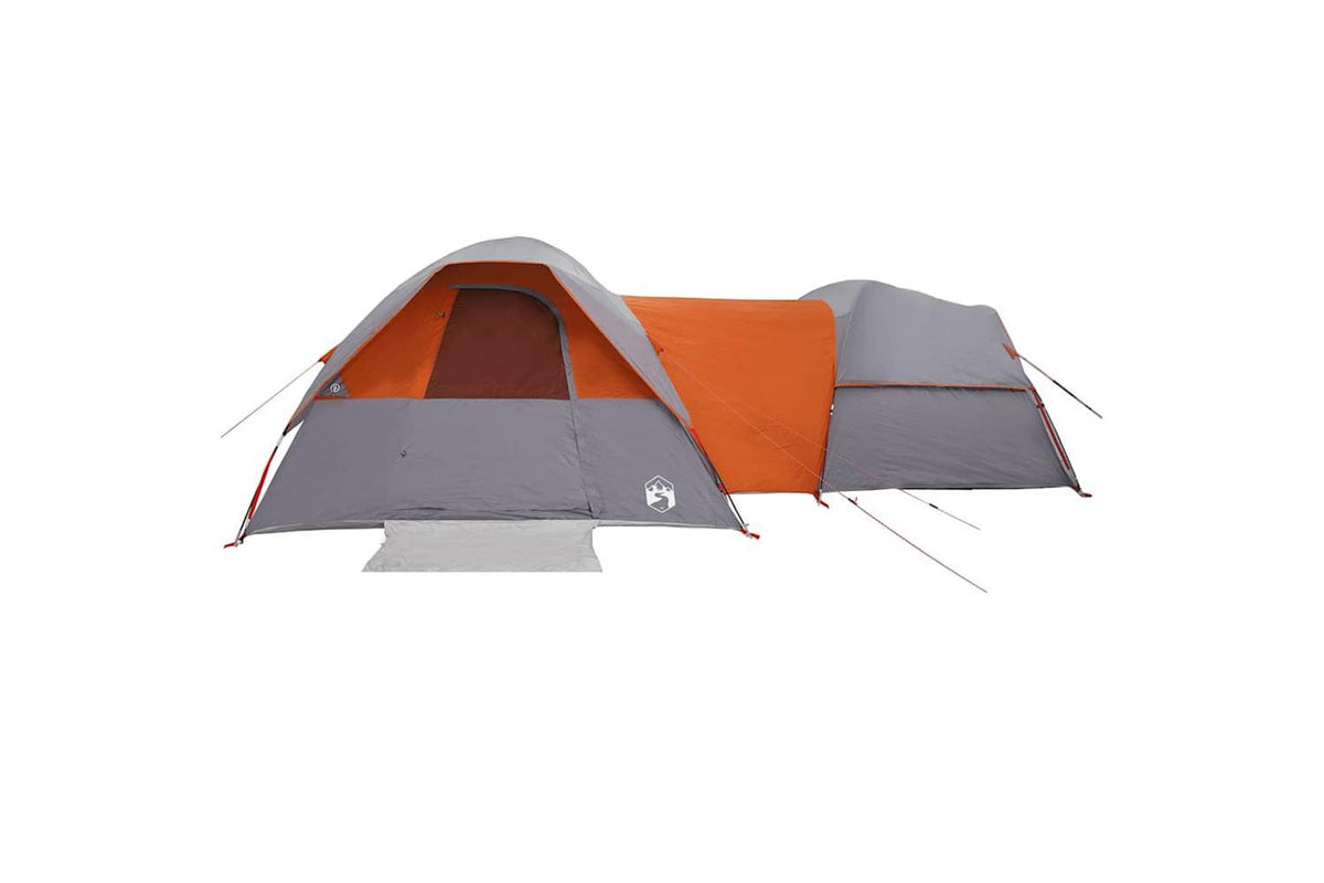 Vidaxl Camping Tent 5-person Grey And Orange Waterproof-6