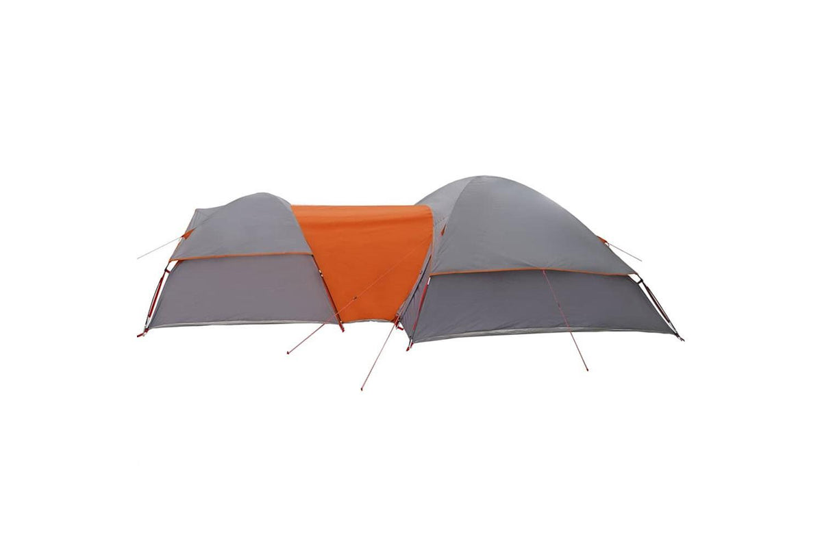 Vidaxl Camping Tent 5-person Grey And Orange Waterproof-8