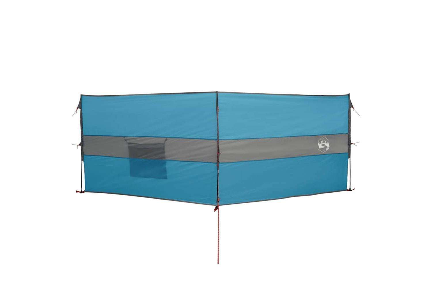 Vidaxl Camping Windbreak Blue 344x120 Cm Waterproof-4