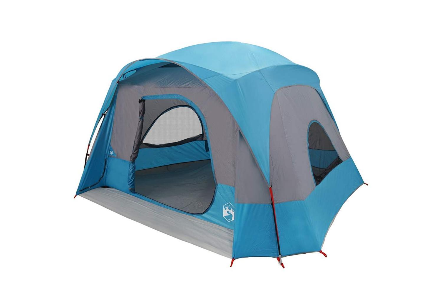 Vidaxl Family Tent Cabin 6-person Blue Waterproof-3