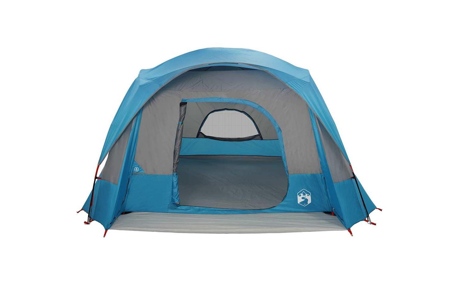 Vidaxl Family Tent Cabin 6-person Blue Waterproof-5
