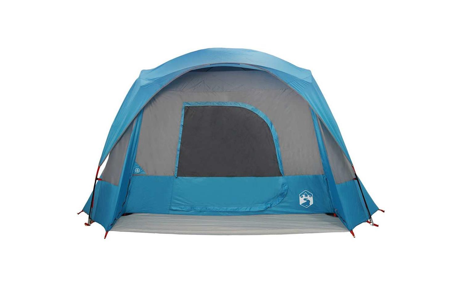 Vidaxl Family Tent Cabin 6-person Blue Waterproof-6