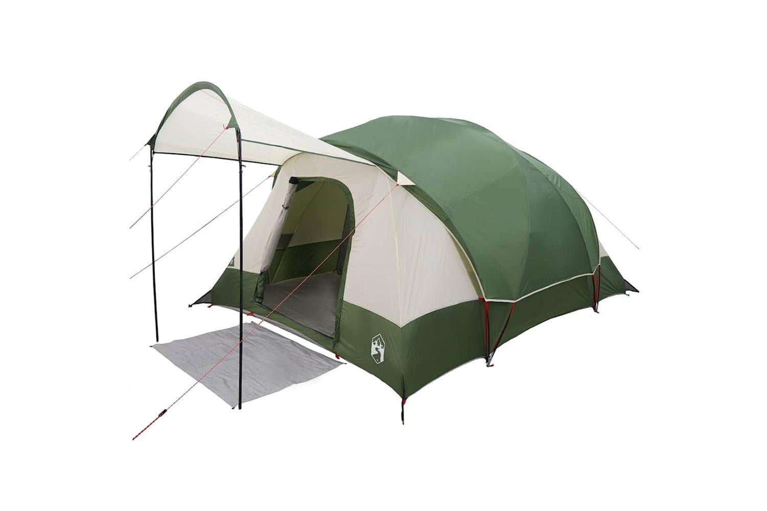 Vidaxl Family Tent Tunnel 8-person Green Waterproof-3
