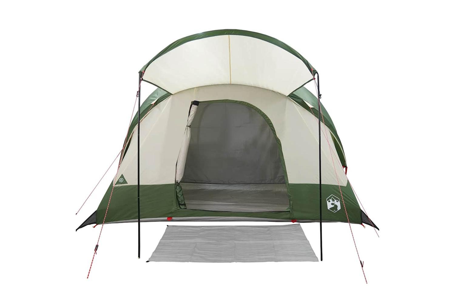 Vidaxl Family Tent Tunnel 8-person Green Waterproof-5