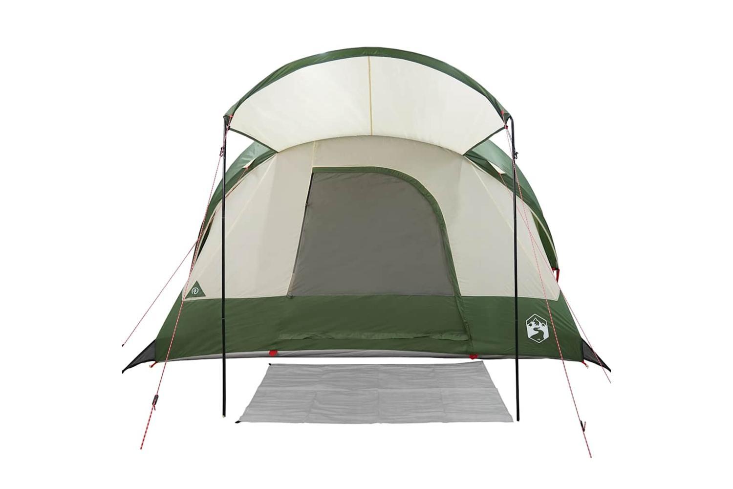 Vidaxl Family Tent Tunnel 8-person Green Waterproof-6
