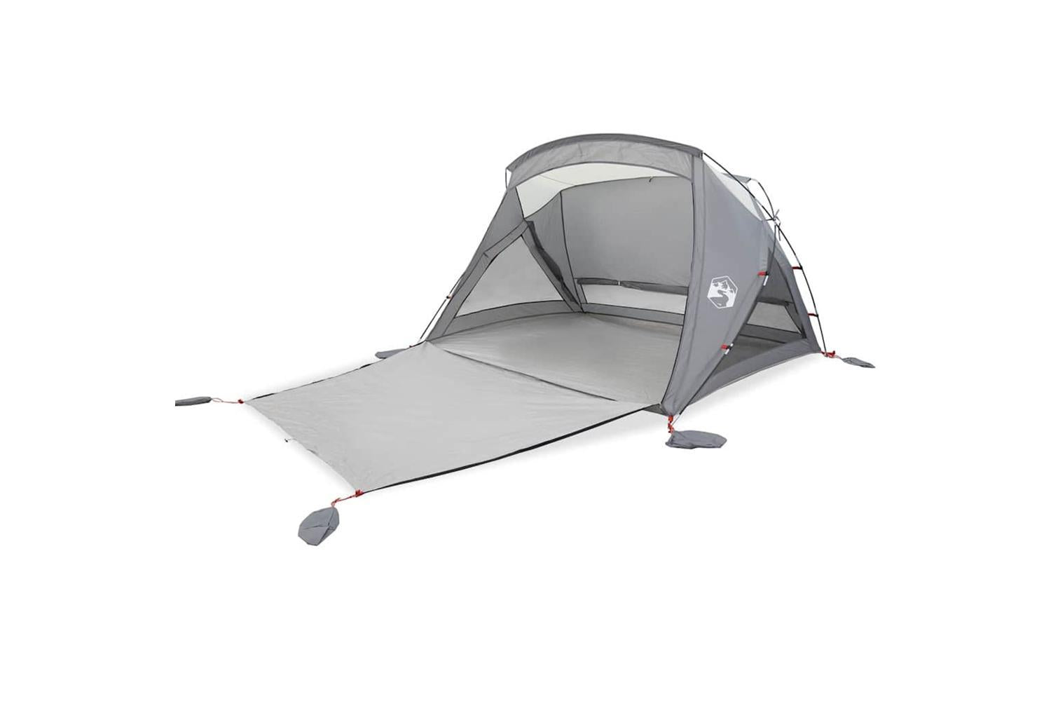 Vidaxl Beach Tent 2-person Grey Waterproof-2