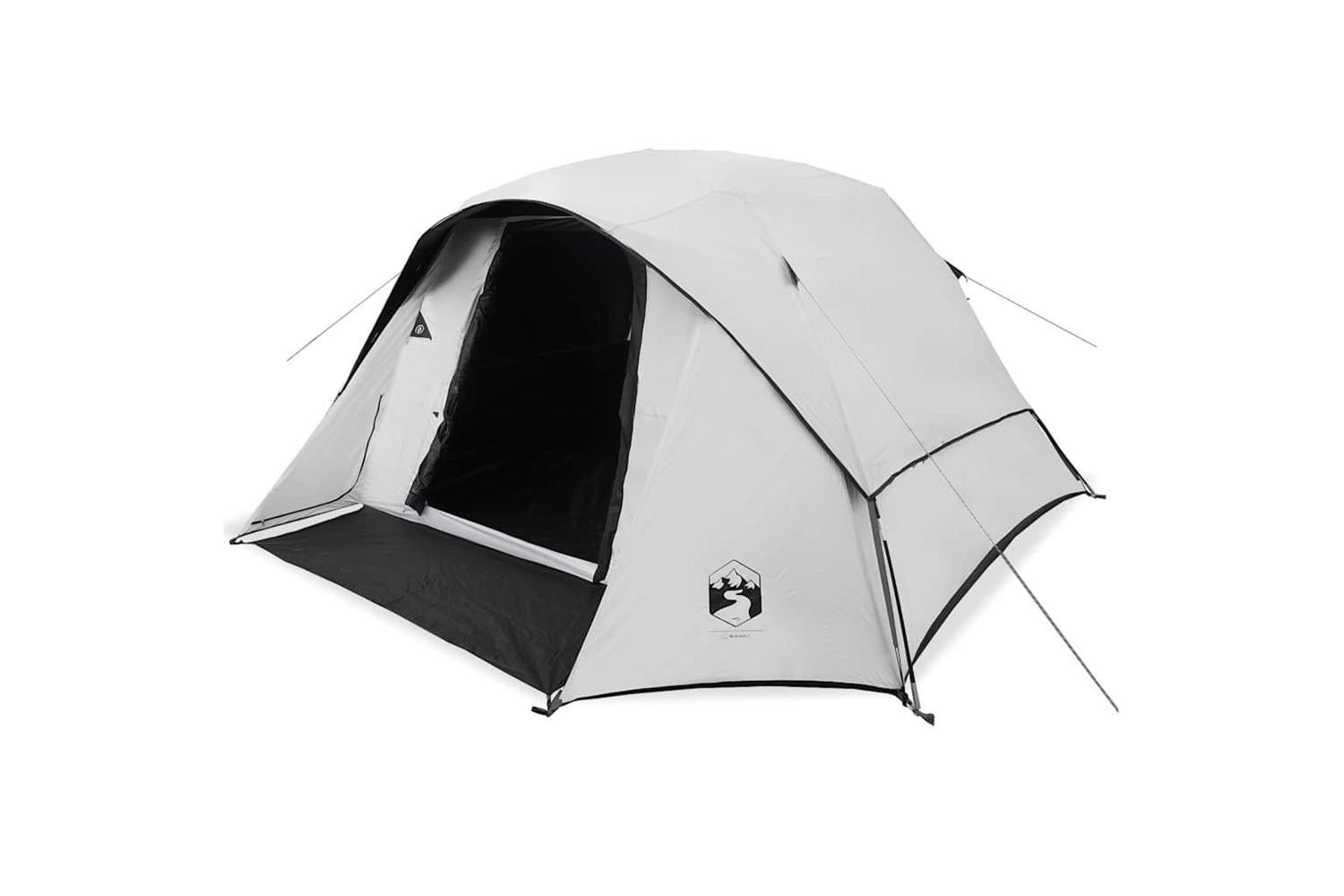 Vidaxl Camping Tent Cabin 4-person White Blackout Fabric Waterproof-2