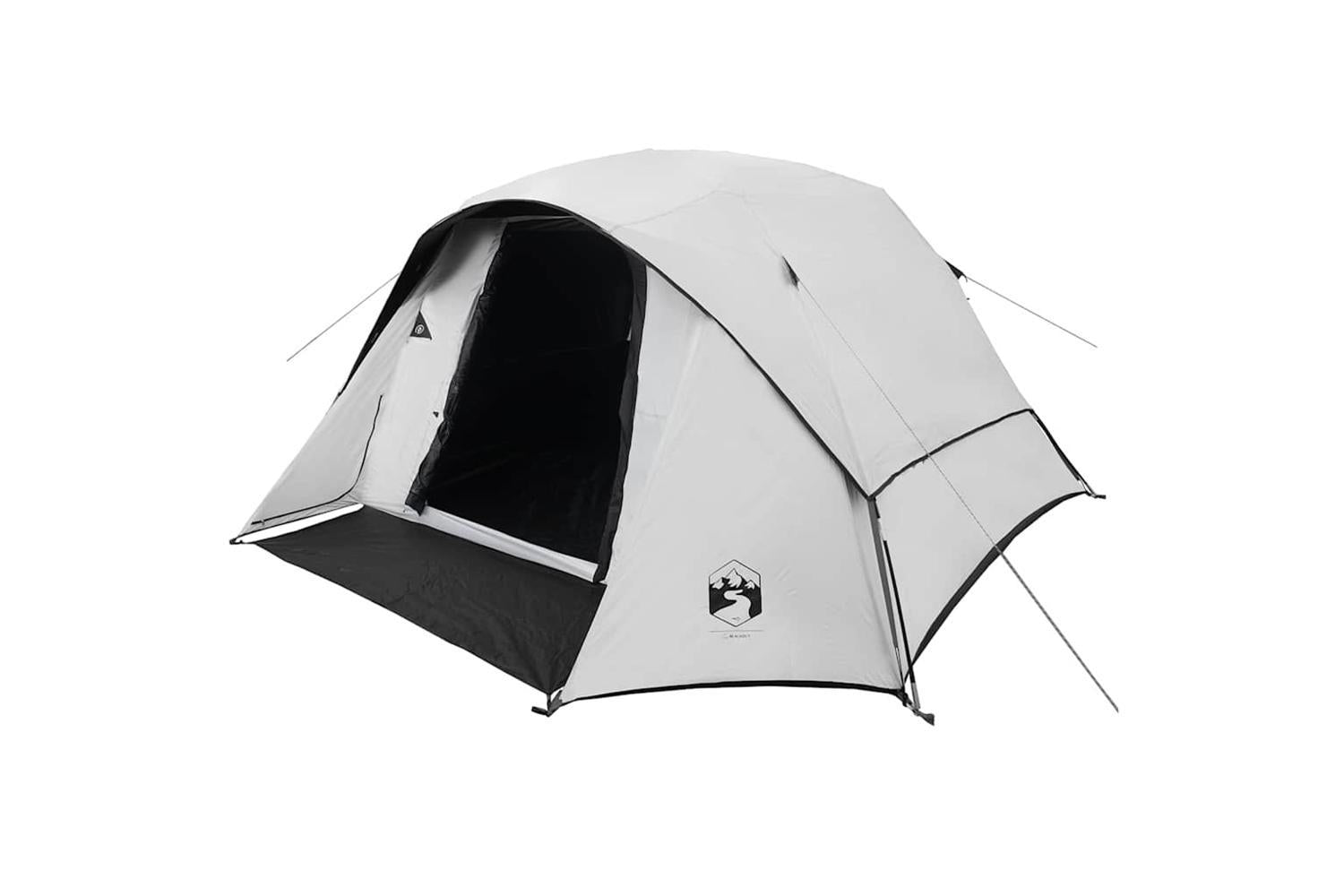 Vidaxl Camping Tent Cabin 4-person White Blackout Fabric Waterproof-3