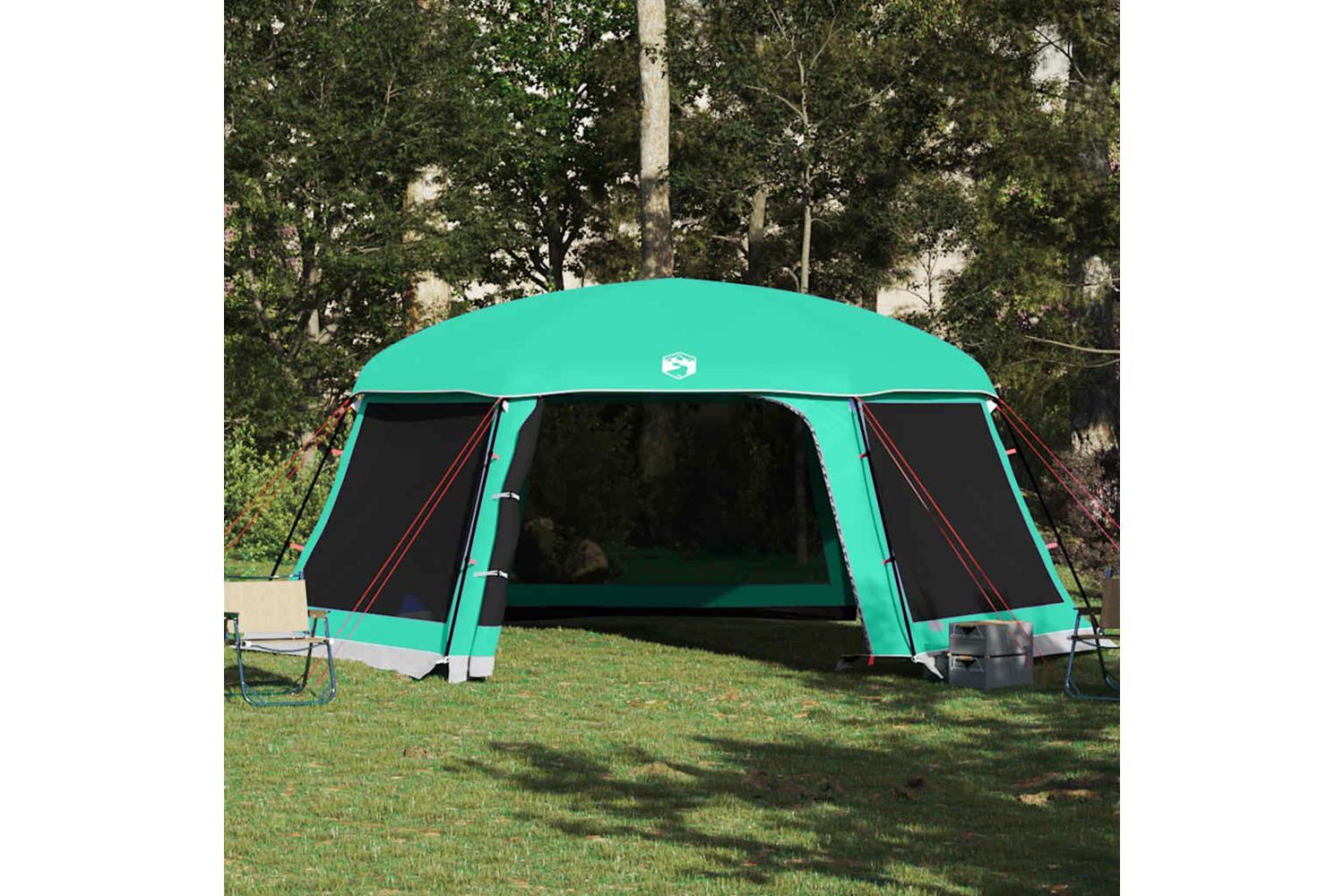 Vidaxl Pool Tent With Removable Fly & Mesh Walls Sea Green 618x532 Cm-4