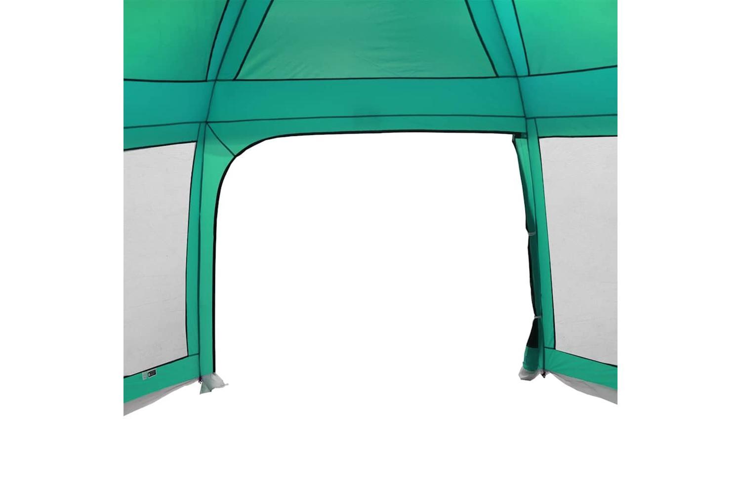 Vidaxl Pool Tent With Removable Fly & Mesh Walls Sea Green 618x532 Cm-8