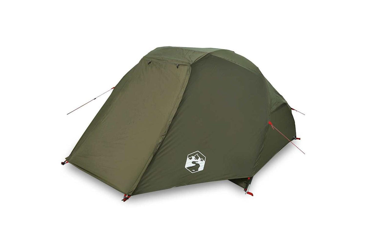 Vidaxl Fishing Tent 3-person Olive Green Waterproof-2