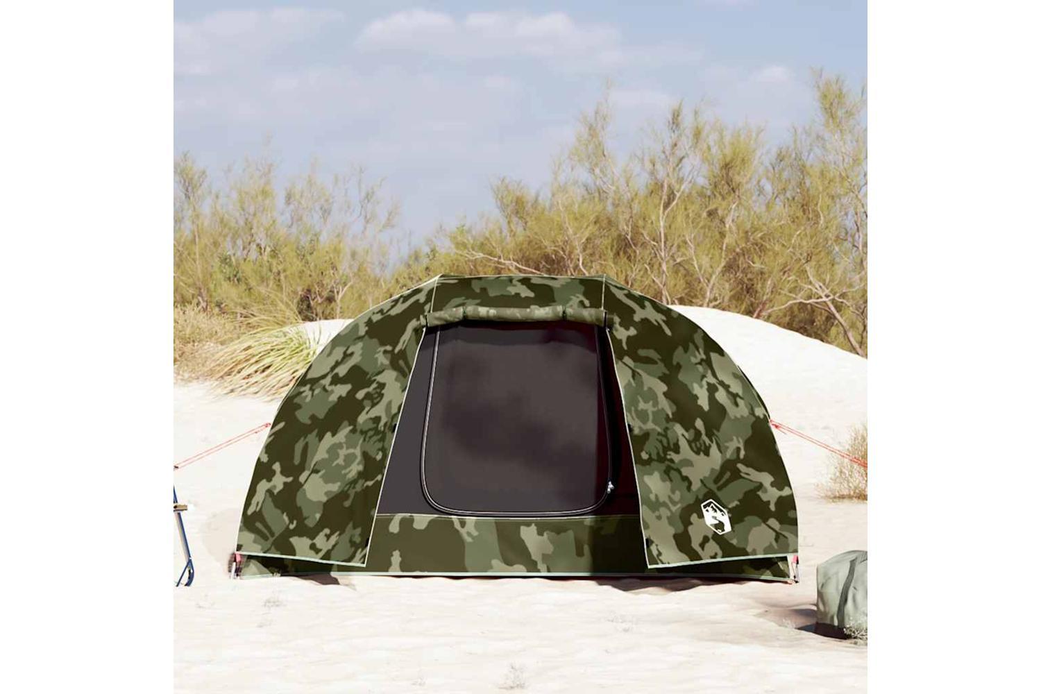 Vidaxl Fishing Tent 3-person Camouflage Waterproof-5