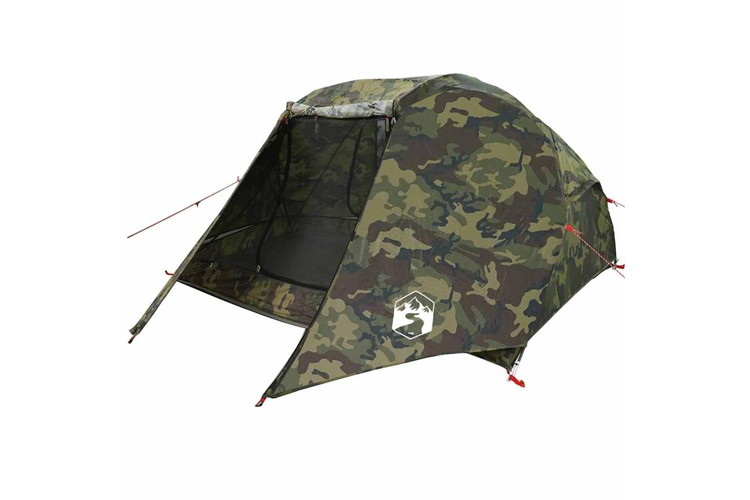 Vidaxl Fishing Tent 3-person Camouflage Waterproof-9