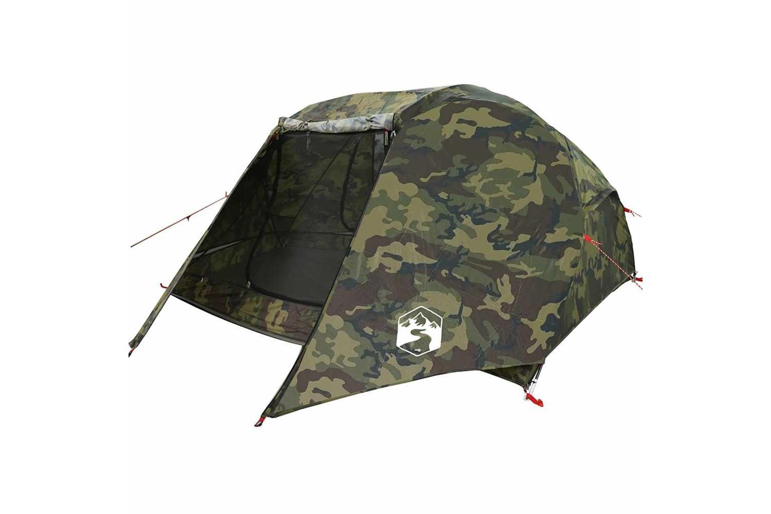 Vidaxl Fishing Tent 5-person Camouflage Waterproof-9