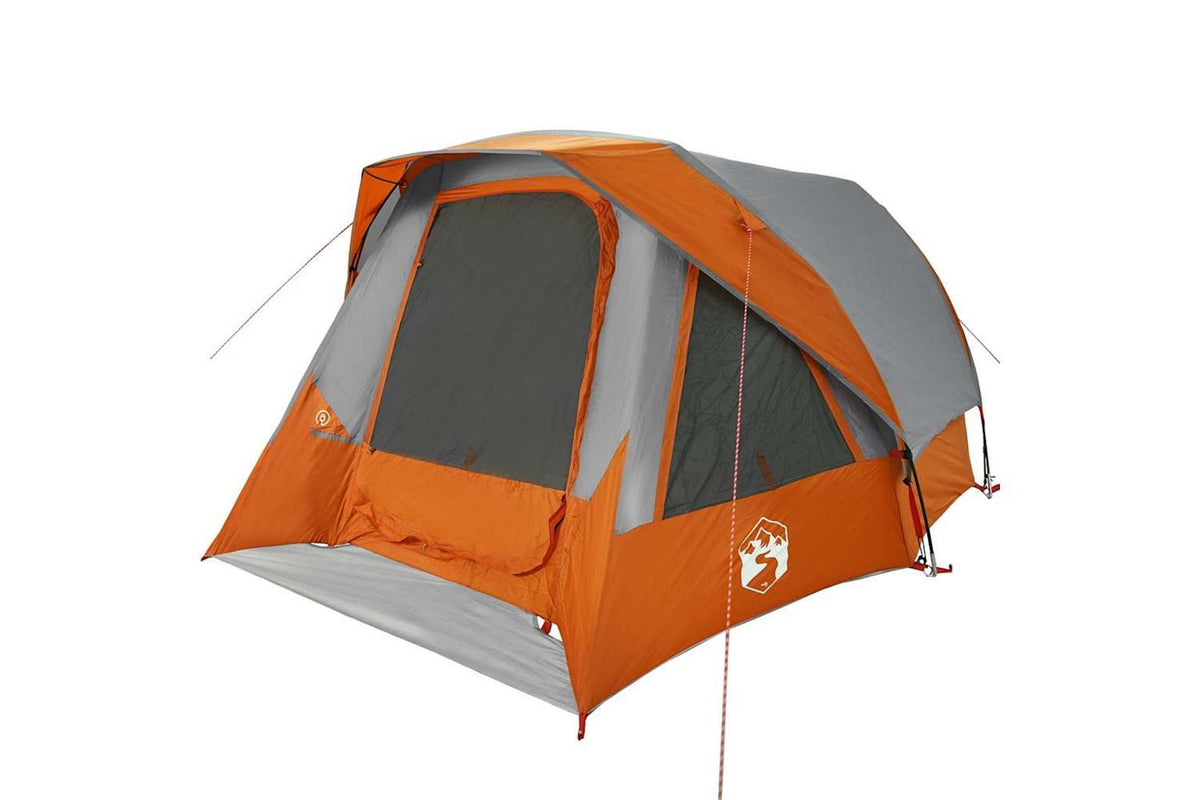 Vidaxl Family Tent Cabin 6-person Grey And Orange Waterproof-3